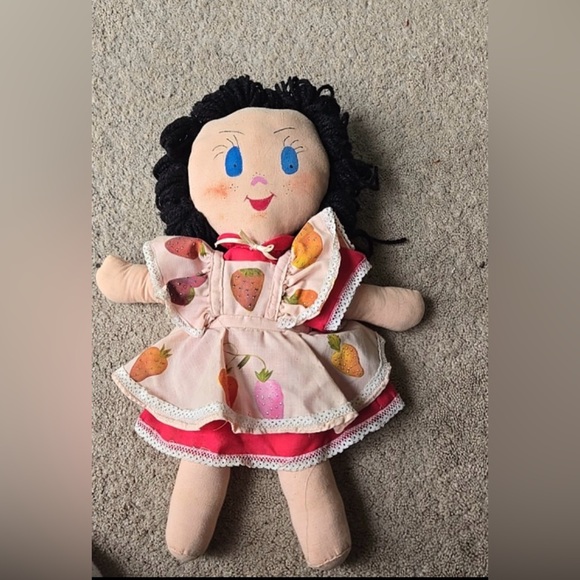 Other - Vtg handmade 18in doll with yarn hair